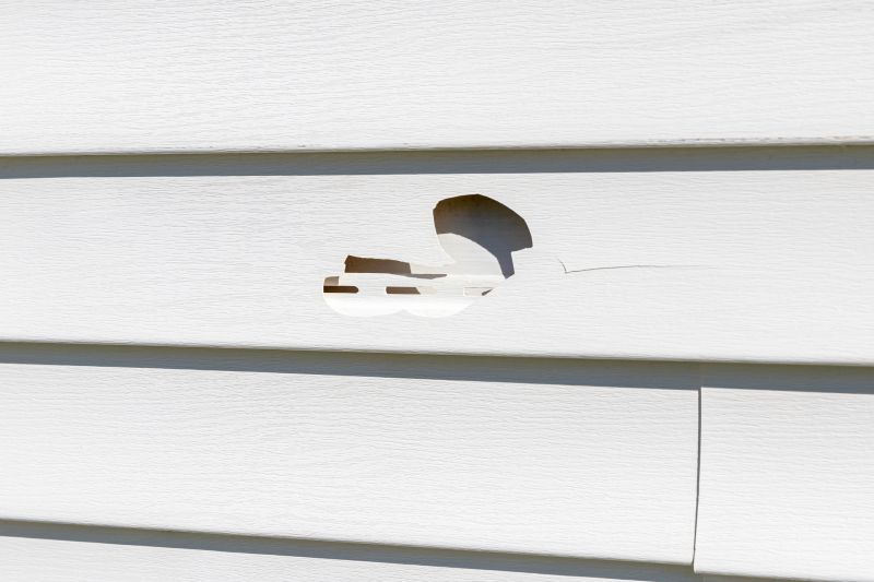 Vinyl Siding Repair - Close-up of Damage